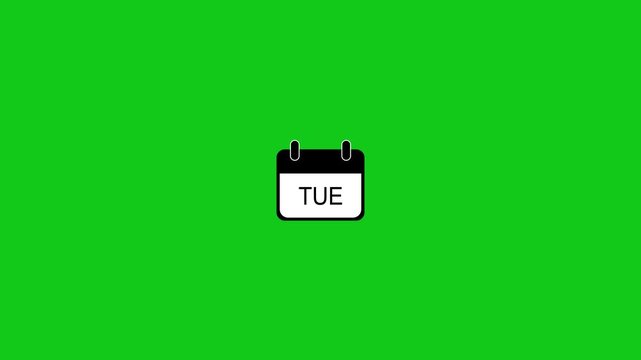 Calendar Icon Showing Tuesday &ndash; Weekly Schedule and Date Planning Concept
