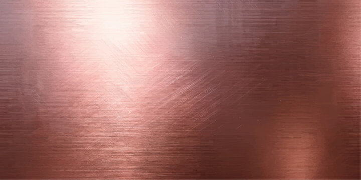 A brushed copper texture with warm, reflective highlights and a subtle sheen, ideal for a sophisticated background or design element.