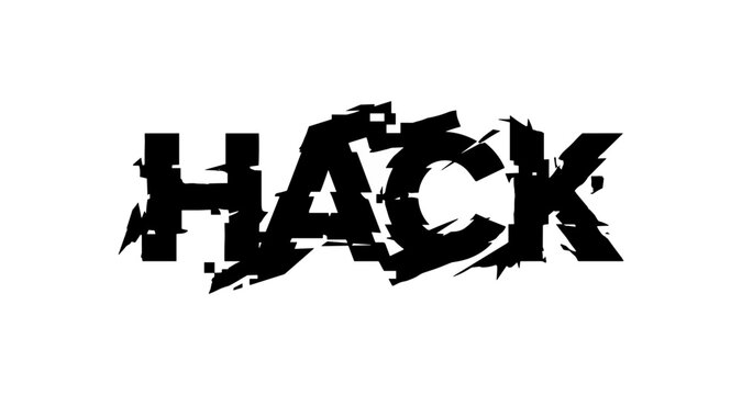 Distorted Hack Text