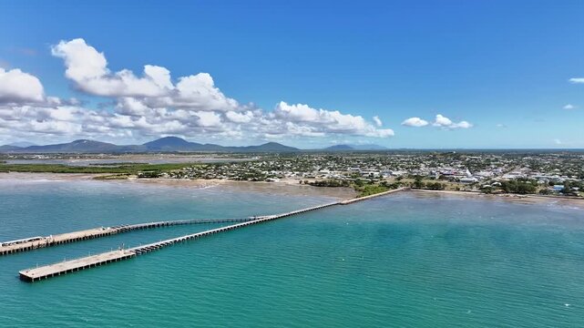 Spectaculat cinematic aerial footage of Bowen Queensland Australia