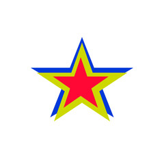 Obraz premium star logo design