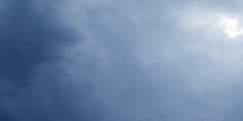 Obraz premium abstract blue sky and clouds storm summer weather watercolor wallpaper background.