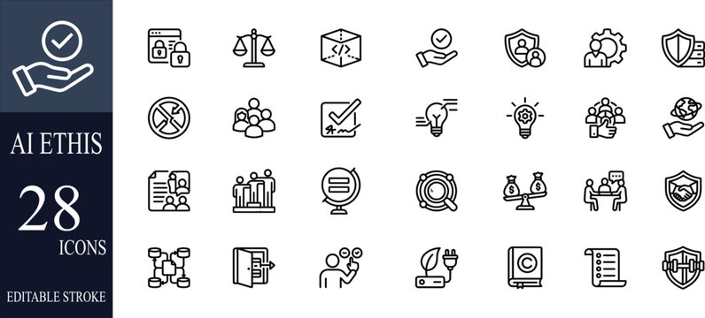 Business automation icon collection set. Containing process, digital transformation, industry 4.0, productivity, technology, business, integration icon. Simple flat vector illustration.
