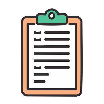 Clipboard with checklist icon
