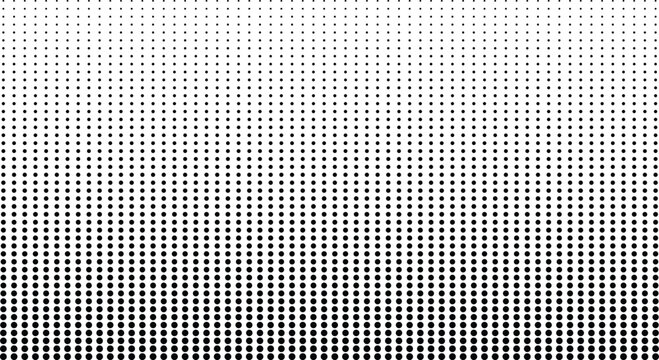 Black Halftone Dot Gradient Pattern Abstract Background