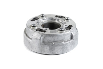 Naklejka premium Motorcycle centrifugal starter clutch mechanism with cylinder base head gaskets set.