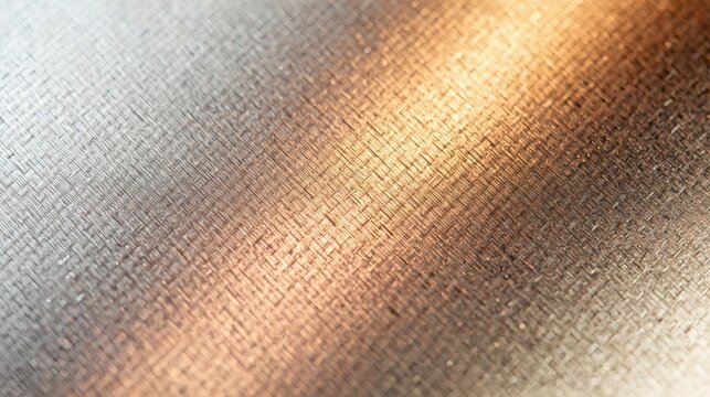 Close-up Texture of Coarse Fabric Illuminated by Warm Light