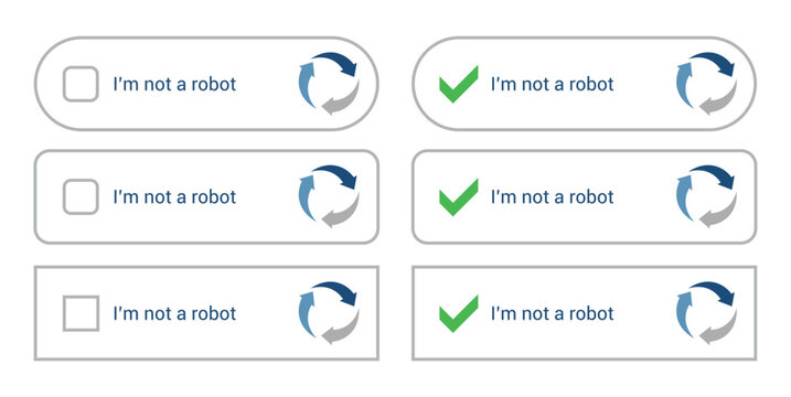 Checkbox elements with circular arrows and checkmarks flat vector illustration check mark boxes element design interface digital interactive confirmation validation security