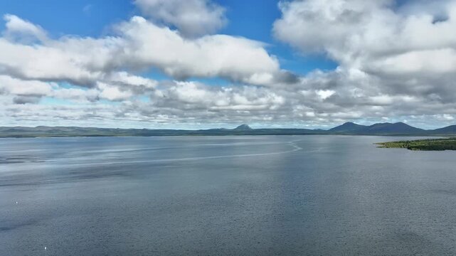 Spectacular Aerial footage of Proserpine Dam Queensland Australia