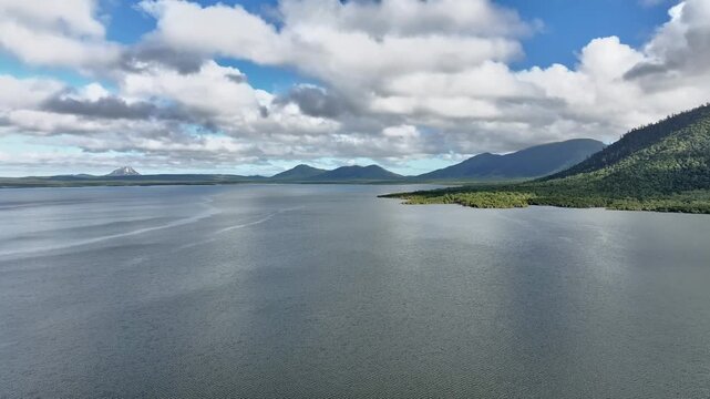 Spectacular Aerial footage of Proserpine Dam Queensland Australia