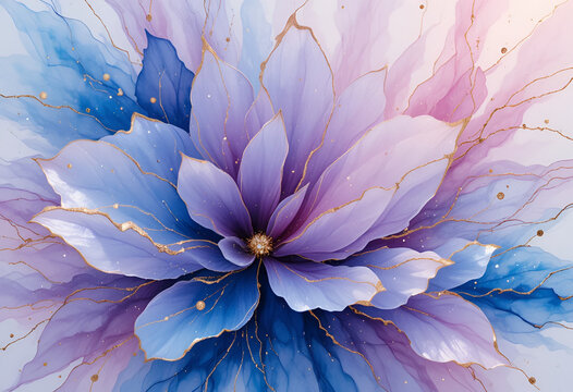  floral background, large blooming flower shapes