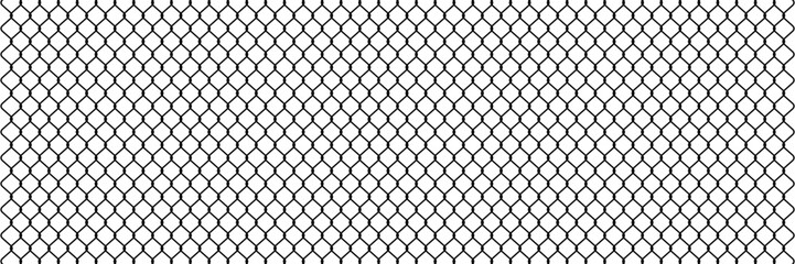 Seamless basketball net pattern, black and white geometric fishnet texture, abstract wire design for sports background. Flat vector illustration isolated on white background. © laily
