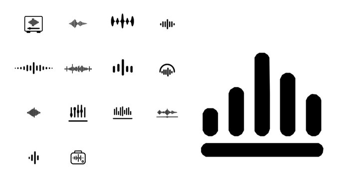 Audio Compressor Signal Processing Flat Vector Icon with Clean Lines on White Background