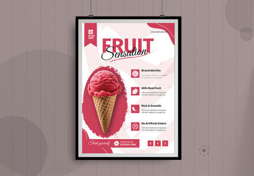 Ice Cream Poster Template