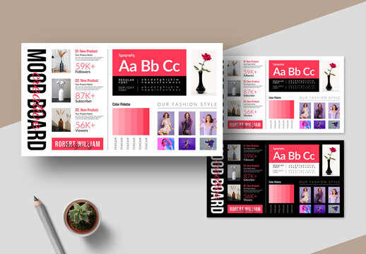 Creative Mood Board Template Layout