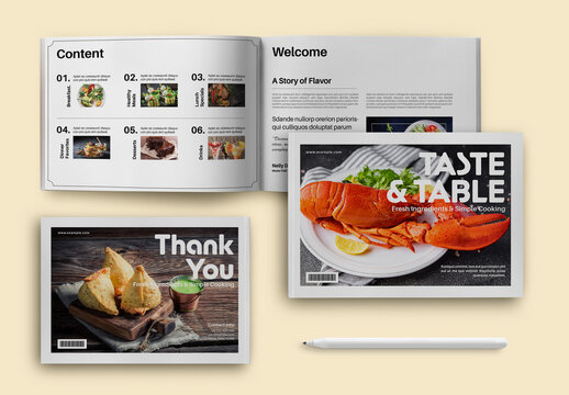 Modern Cook Book Magazine Design