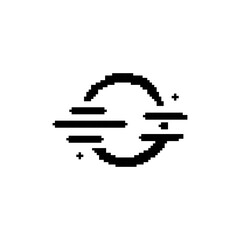Fototapeta premium Pixel art air flow icon