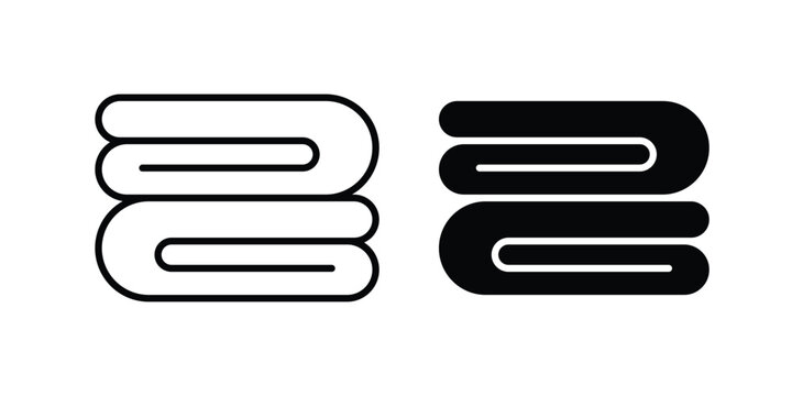 blanket icon collection in black vectors. Eps10 icons