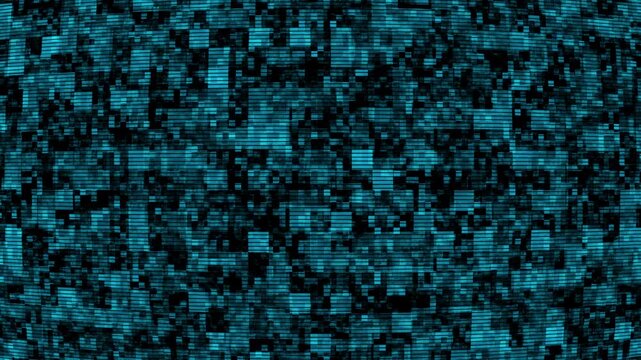 CRT TV screen static texture, analog retro vhs overlay, pixel blocks and scanlines