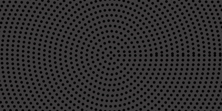 Abstract gray metal circle mesh pattern background texture vector illustration.