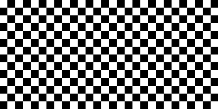 Black and white checkered pattern, Checkerboard seamless pattern