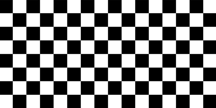 Black and white checkered pattern, Checkerboard seamless pattern