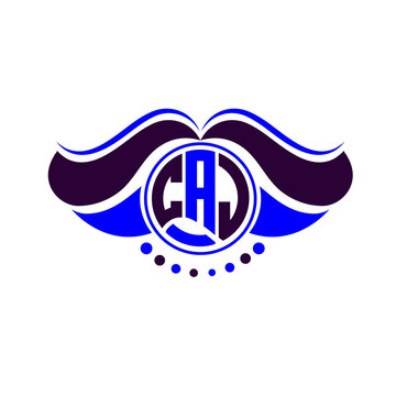 CAJ letter logo creative design. CAJ unique design