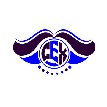 CEX letter logo creative design. CEX unique design