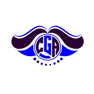 CGA letter logo creative design. CGA unique design