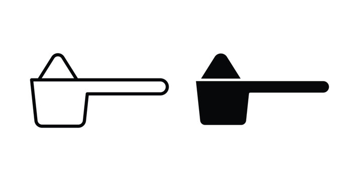 Teaspoon icon collection in black vectors. Eps10 icons