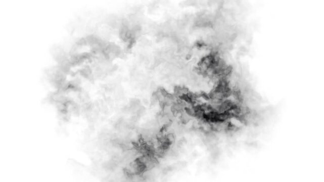 Suspended Black Ink Wash in Water, Watercolor 4K Seamless Loop Multiply Overlay
