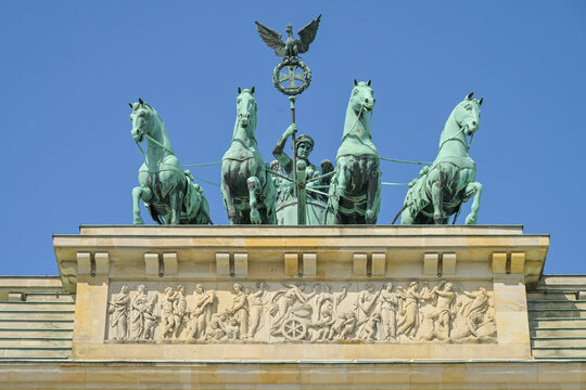 Quadriga, Brandenburger Tor, Pariser Platz, Mitte, Berlin, Deutschland