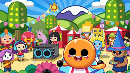 Fototapeta premium easter eggs and birds