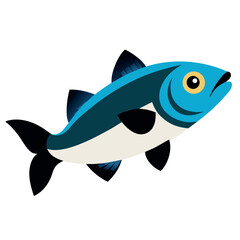Obraz premium A sea-bass-on-a-white-background. 