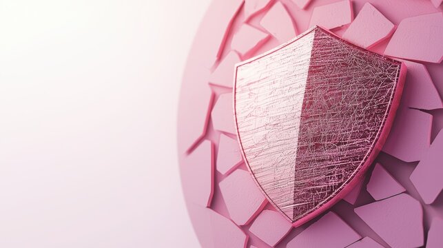 Cyber AI driven security shield protecting sensitive digital information.