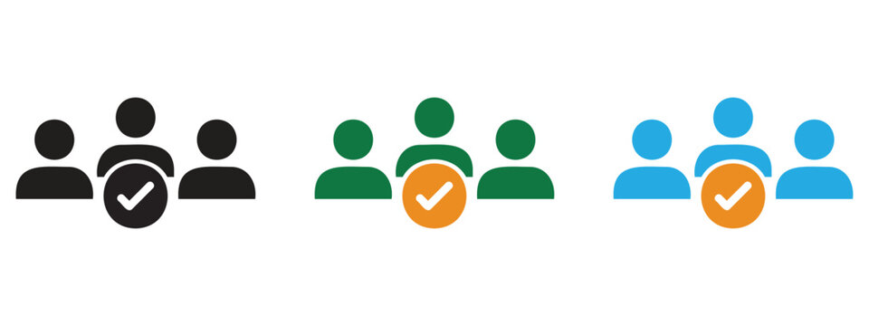 Capable Eligible Deserving Icons Set
