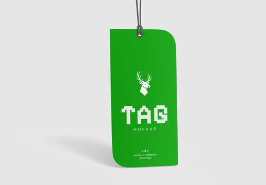 Hanging Price Tag PSD Mockup