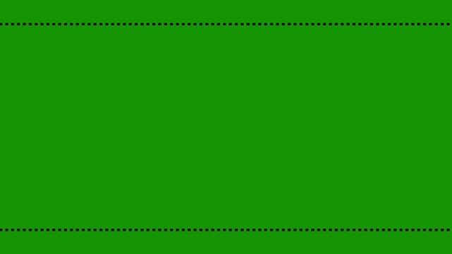 Minimalist Dashed Horizontal Lines Overlay | Clean 2D Comic Guide Motion Graphics Animation on Green Screen