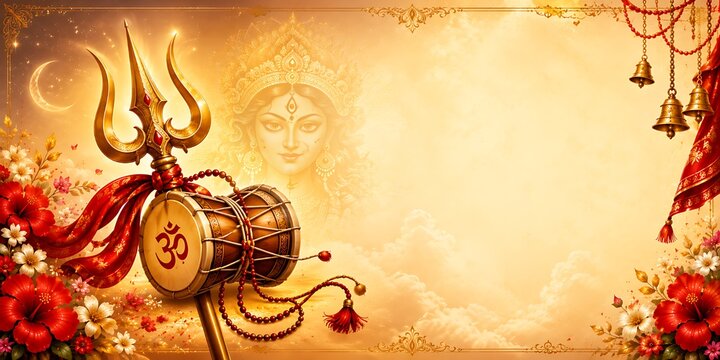 Godess Durga on Maha Navratri, Navadurga, Durga Puja, Sharad Navratri,  Jyeshtha Shukla Ashtami/Masik Durga Ashtami, Mahanavami, Vijayadashami,
Dussehra, Durga/Mahakali/Jagadamba,  Bhavani