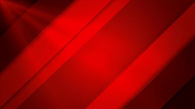Red abstract background with glowing diagonal geometric stripes and light ray effects