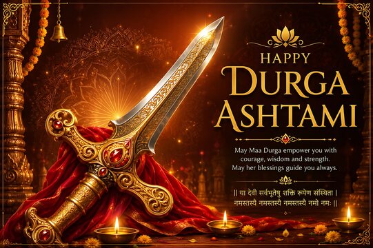 Godess Durga on Maha Navratri, Navadurga, Durga Puja, Sharad Navratri, Jyeshtha Shukla Ashtami/Masik Durga Ashtami, Mahanavami, Vijayadashami, Dussehra, Durga/Mahakali/Jagadamba, Bhavani