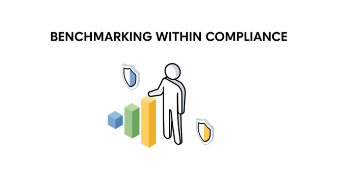 Illustration of compliance benchmarking and performance metrics.