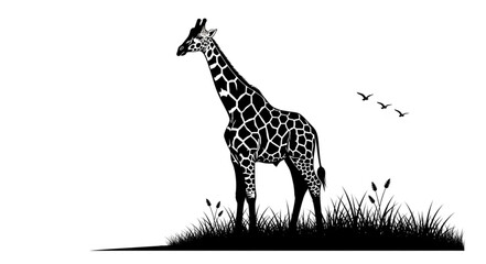 giraffe vector illustration © Abu Yazid