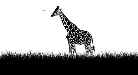 giraffe vector illustration © Abu Yazid