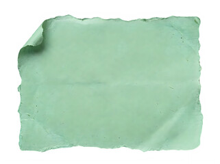 Obraz premium Light green crumpled paper texture isolated on white background