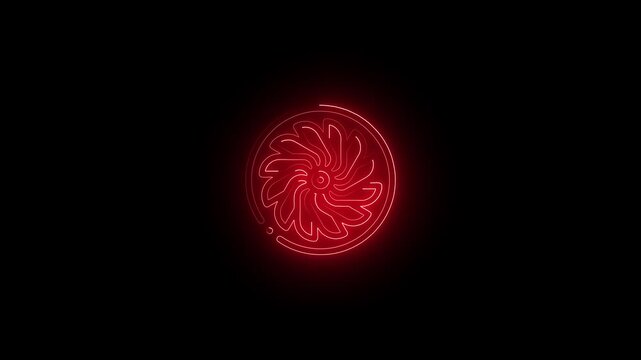 Fiery Phoenix Rising Against a Dark Background