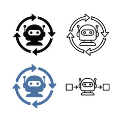 Fototapeta premium Anonymous Hacker Data Security Concept Vector Icons Set