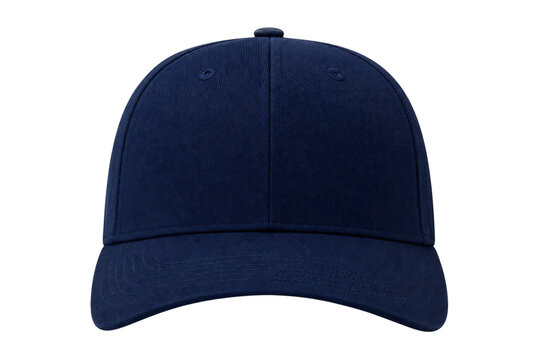 Classic navy blue baseball cap with a curved brim and stitched details