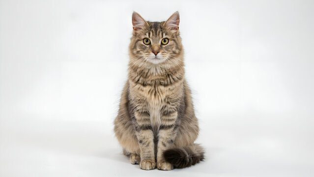 British Shorthair cat sitting elegantly, plush gray fur, amber eyes, ultra realistic pet photography, isolated on transparent background, commercial stock asset, 8K PNG, no shadow, no watermark
