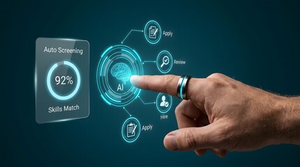 Obraz premium AI Automated Recruitment and Human Resources Skills Screening System